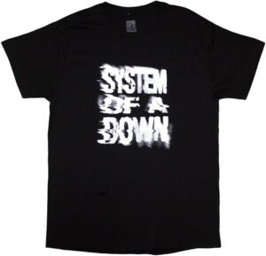 Camiseta System of a Down negra