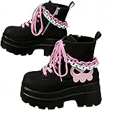 Botas de combate góticas negras