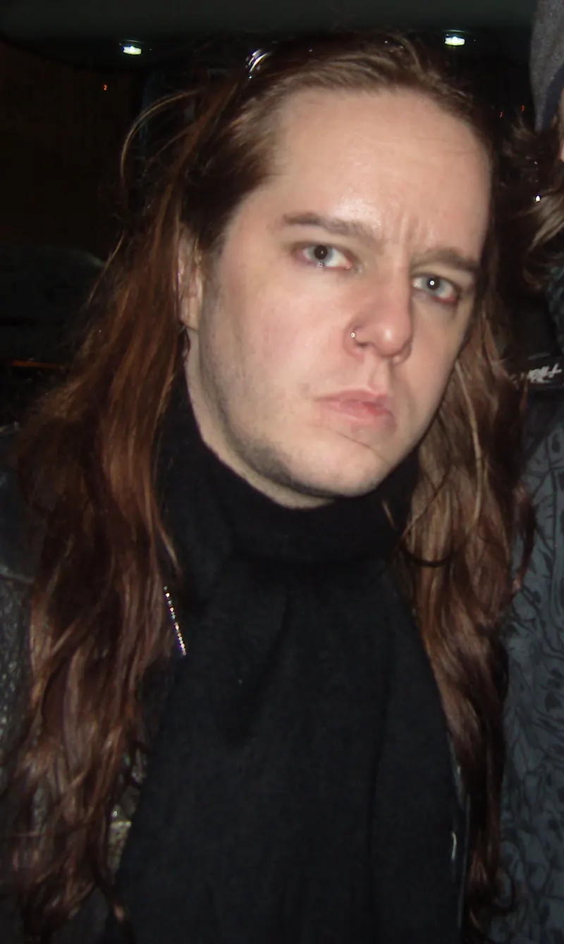 Joey Jordison después de un concierto de Slipknot en 2008